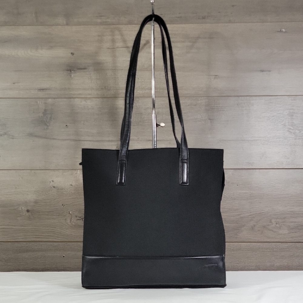 Classic Black Tote Bag - Minimalist Women's Shoulder Bag